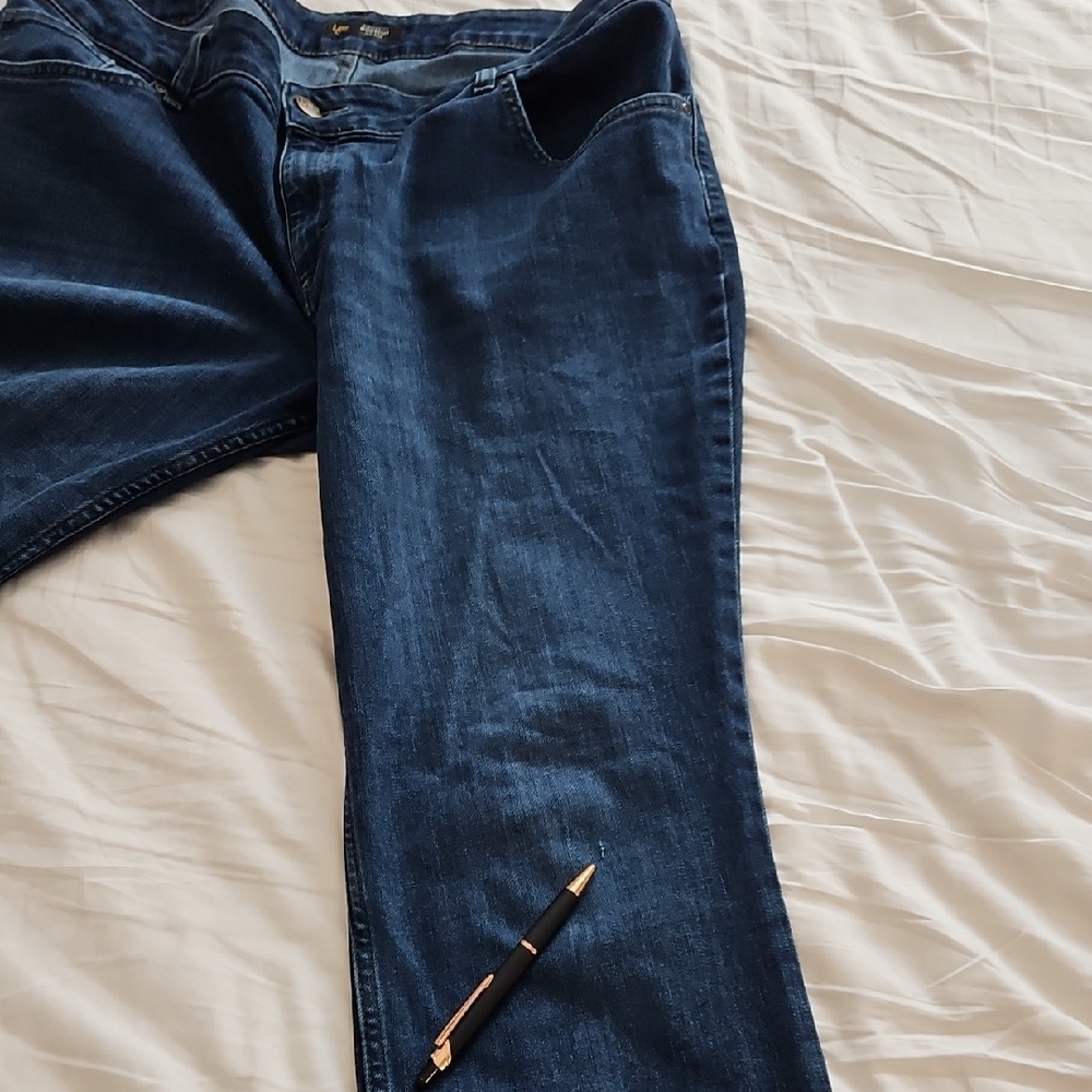 Classic Blue Mid Rise Bootcut Jeans - Picture 6 of 12